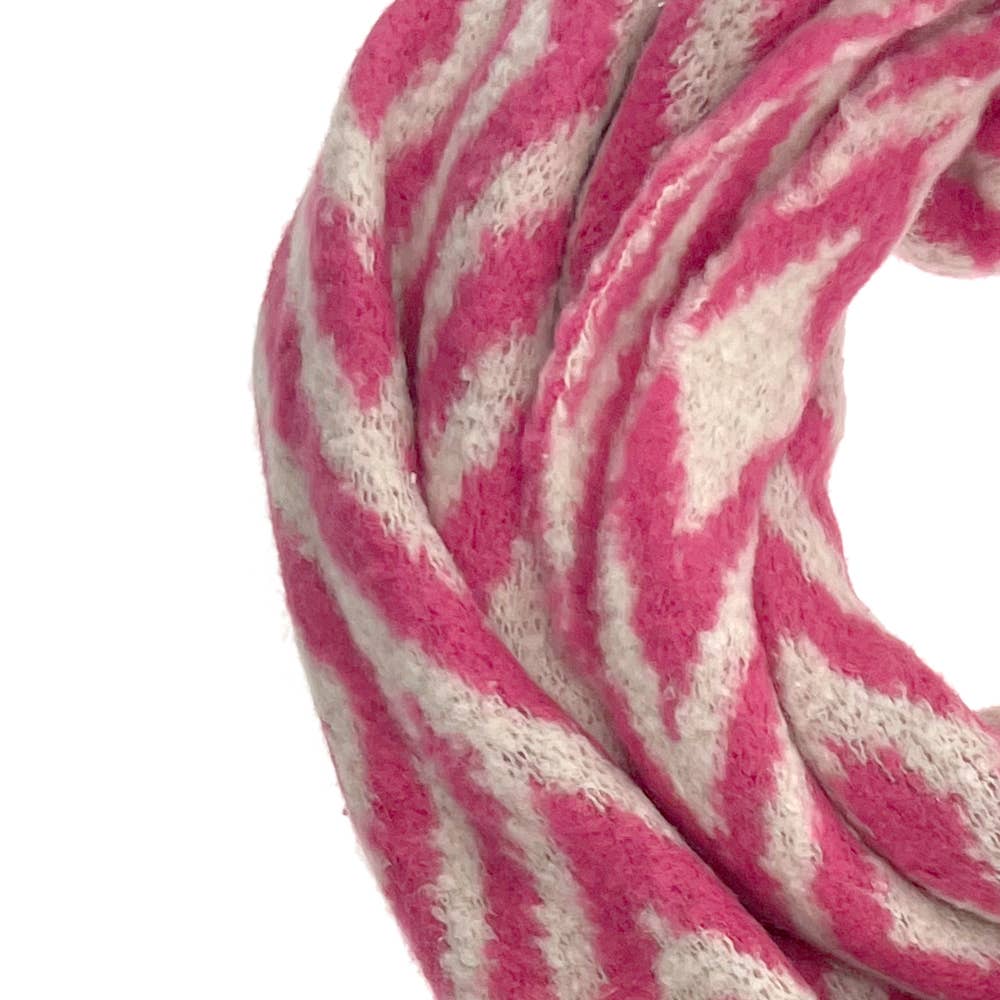 Schal Fem Arctic Offwhite - Rosa
