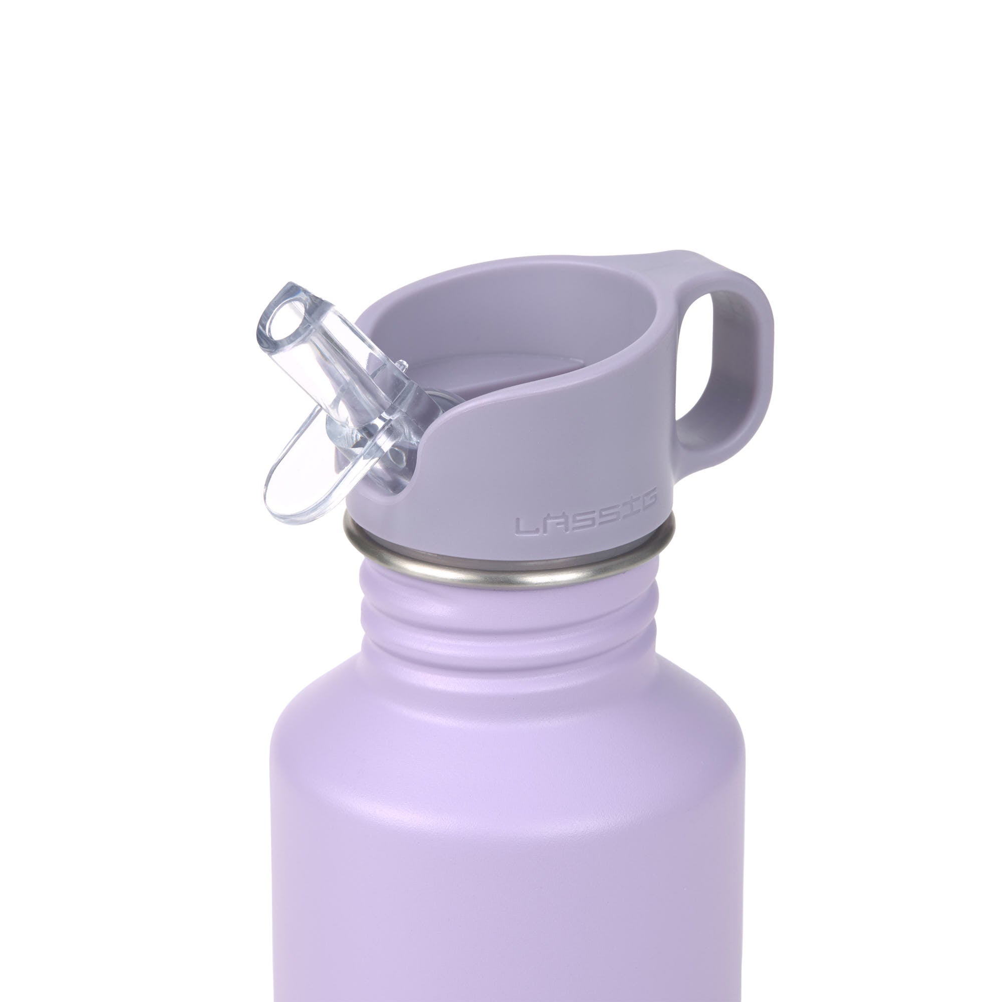 Lässig "Edelstahl Kinder Trinkflasche - Little Gang - Herz" Lila
