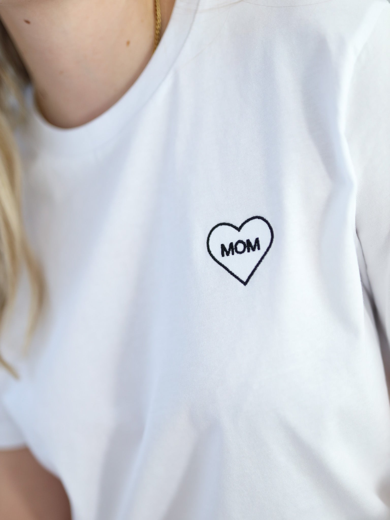 Famvibes "T-SHIRT MOM HEART" Weiß