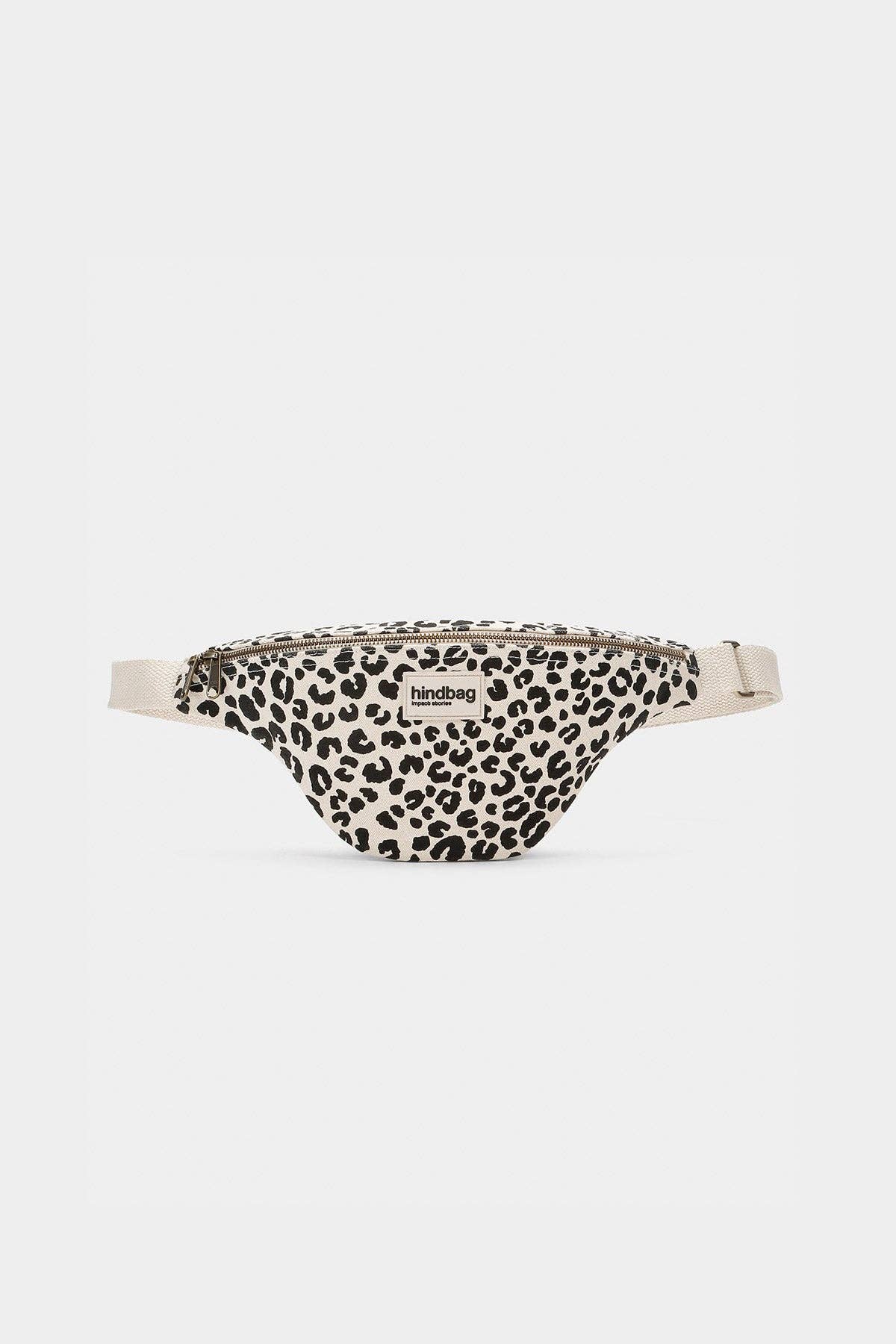 Olivia Bauchtasche in Ecru mit Leopardenmuster