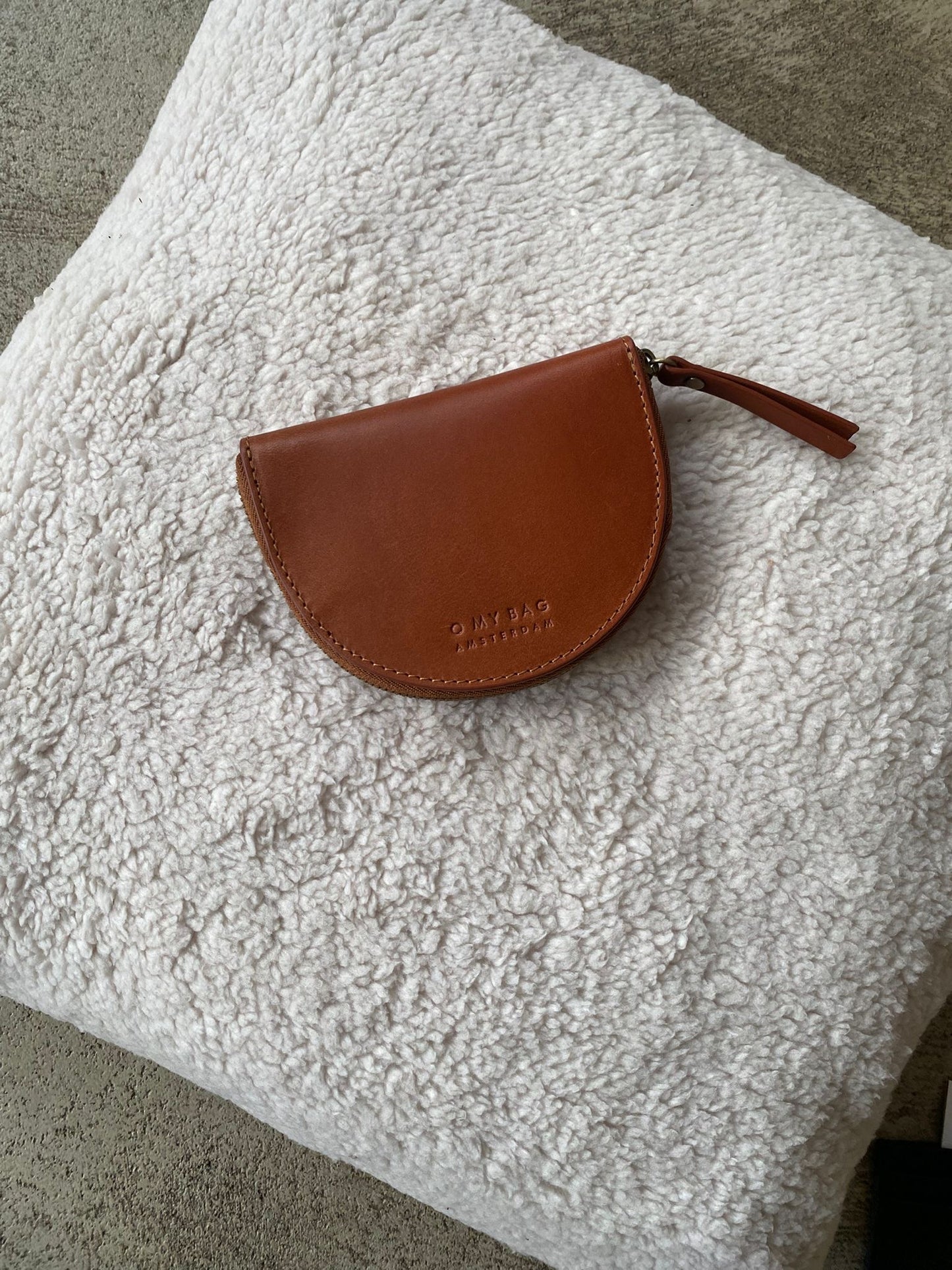 O MY BAG Laura Coin Purse - Cognac Classic Leather