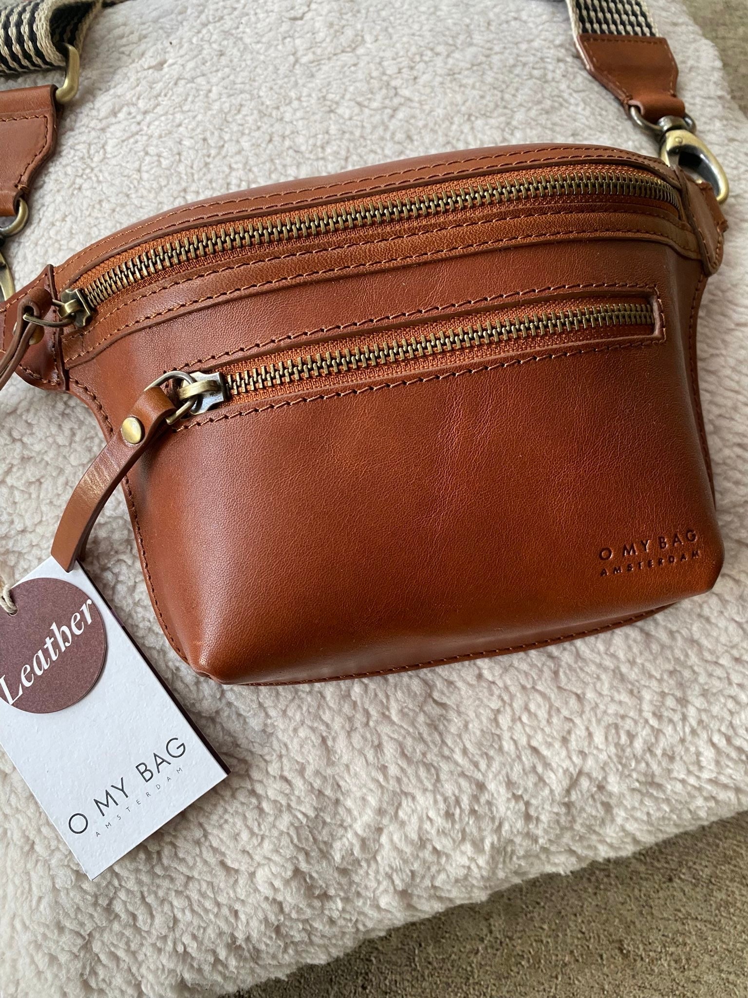 O MY BAG Beck's Bum Bag Cognac Stromboli Leather