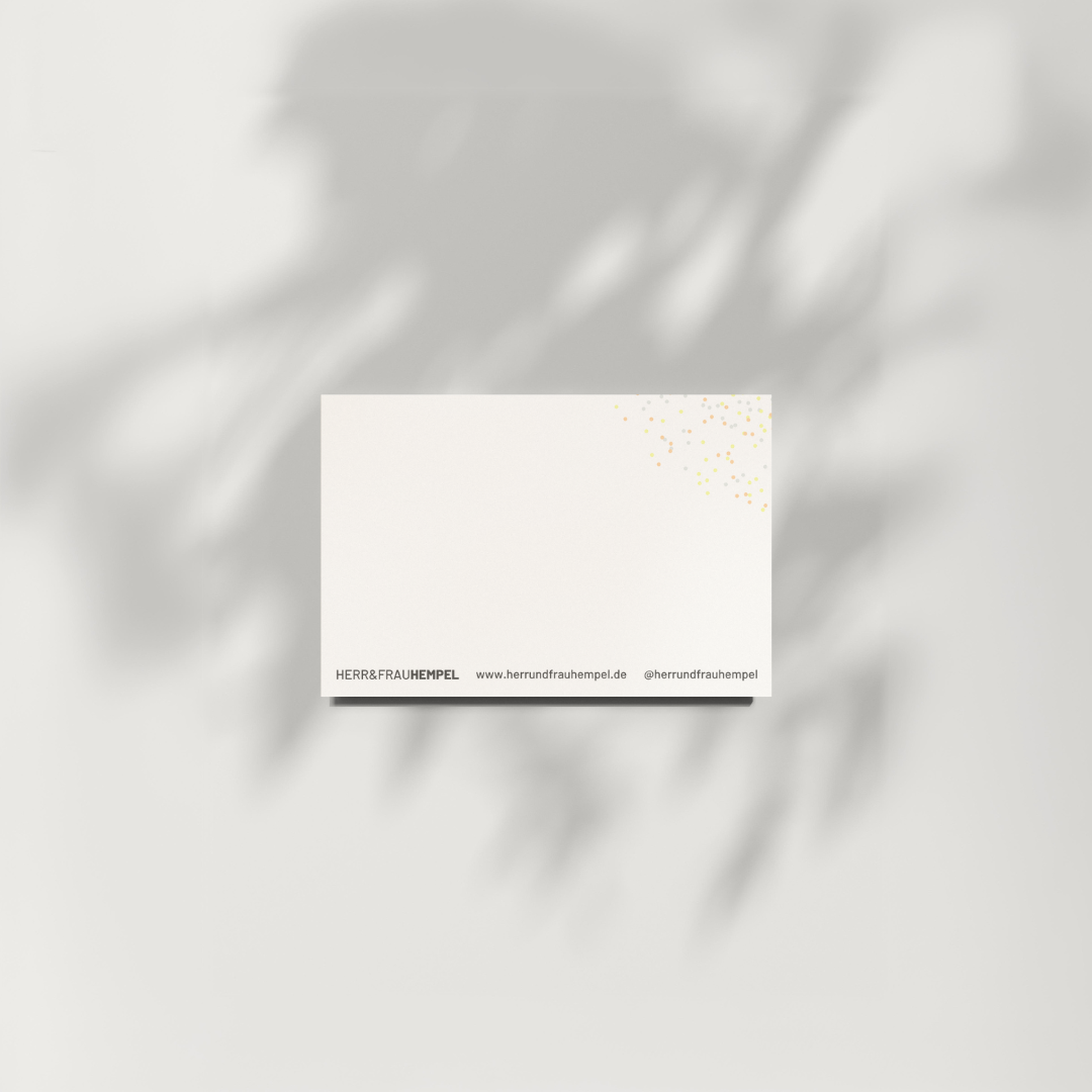 Mini-Postkarte - KONFETTIREGEN FÜR DICH