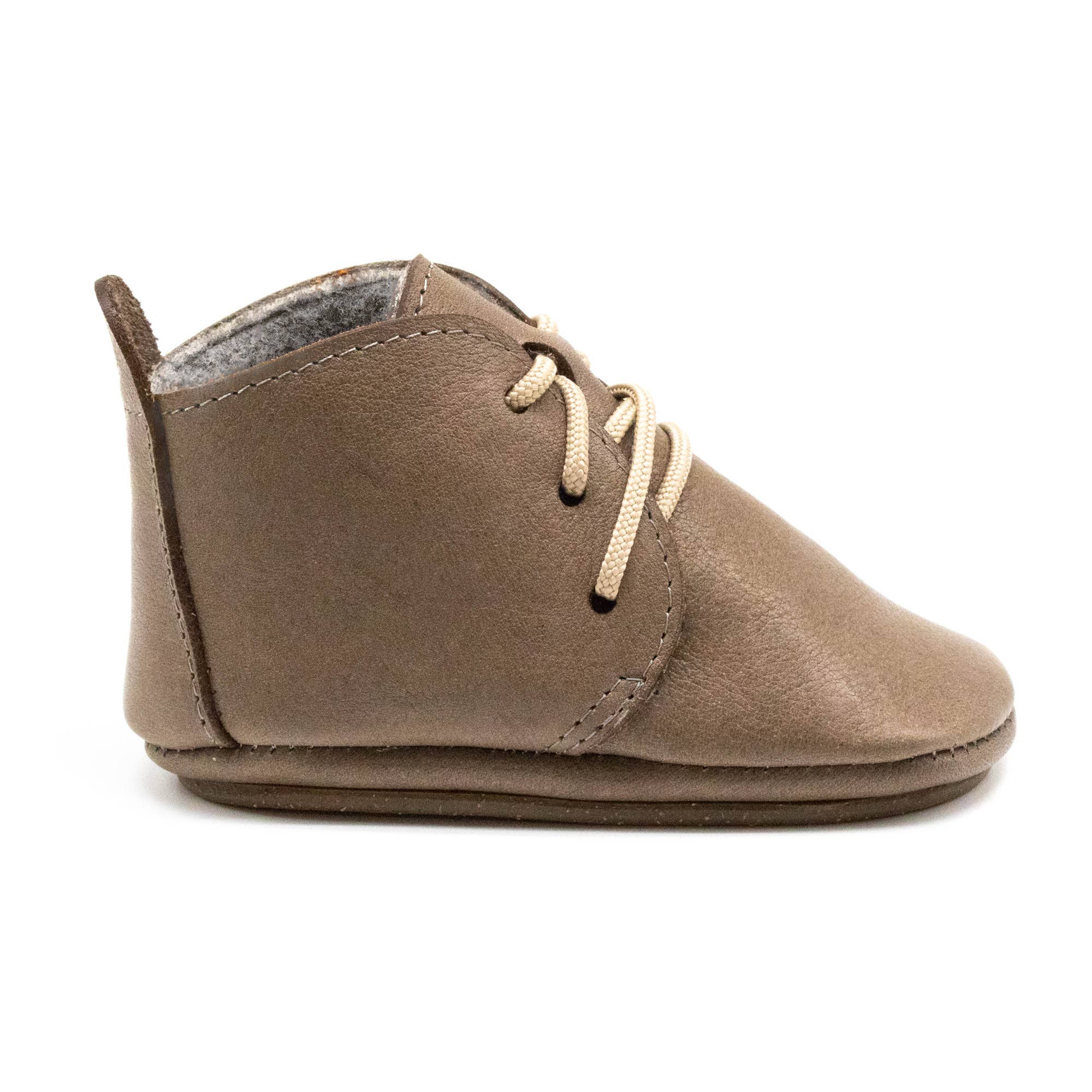 Barfußschuhe AMIGO Schnürer beige (neuer Schnitt): Beige / 24/25