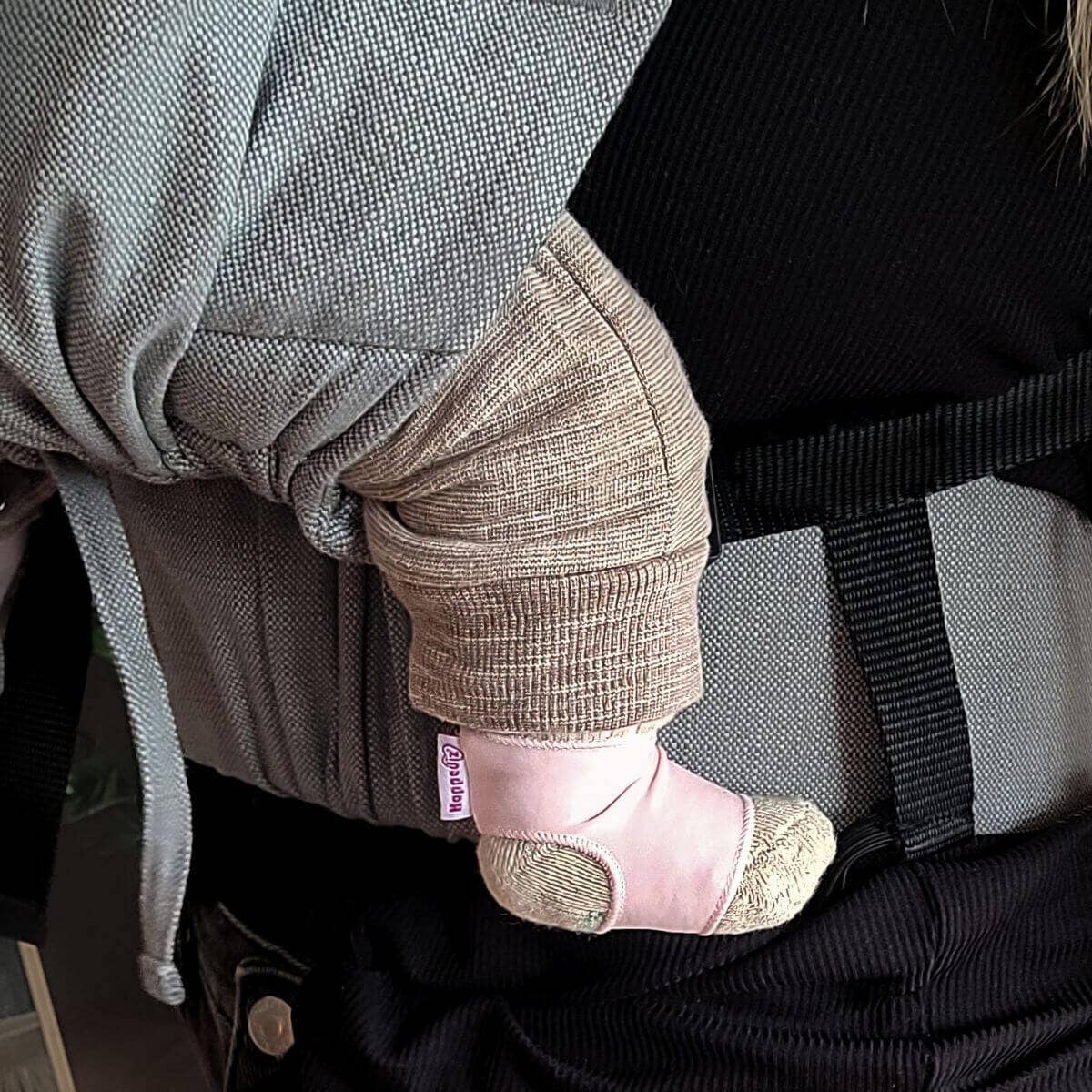 Sockenhalter für Babysocken rose