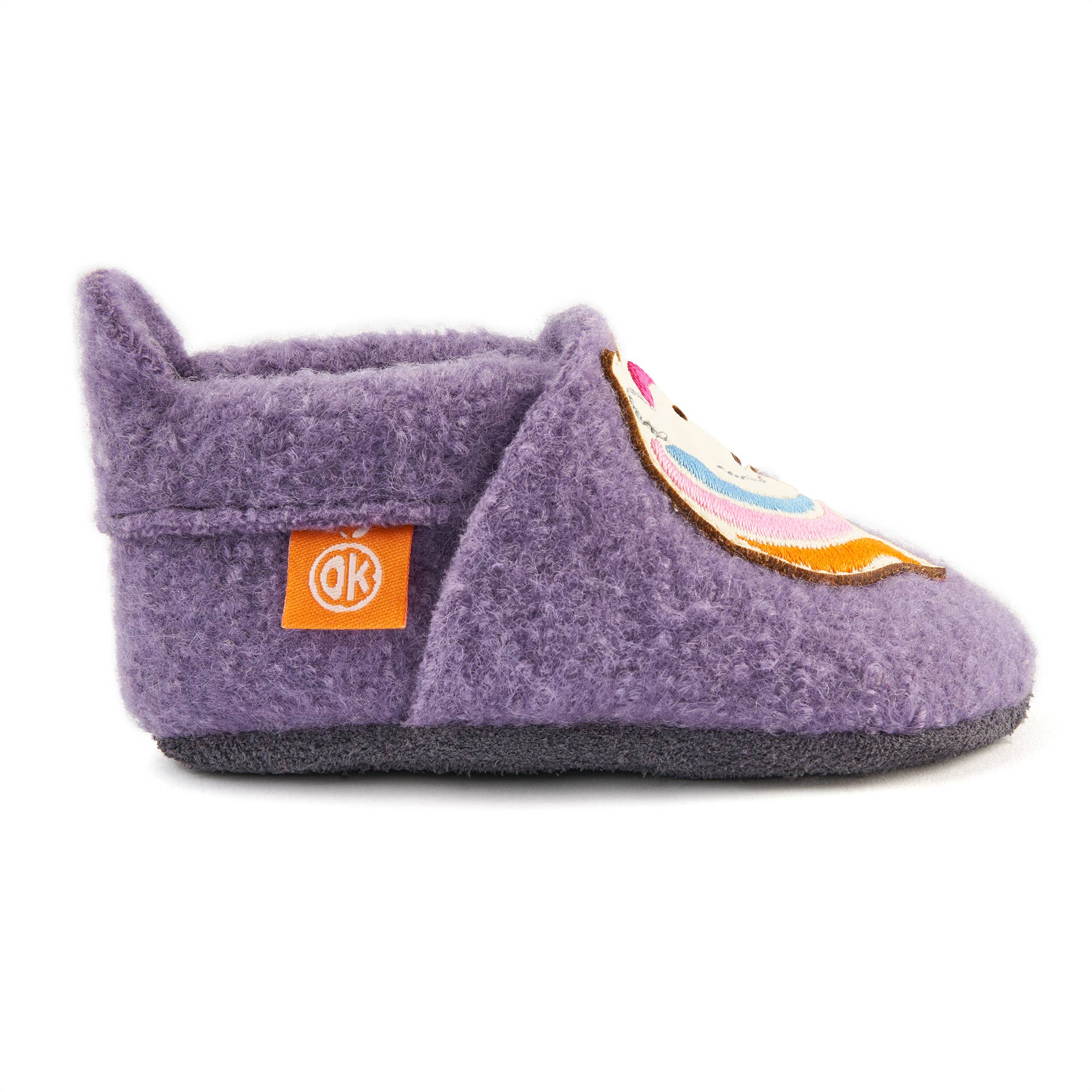 Filz-Hausschuhe Wolli Stella das Einhorn: Purple / 26/27