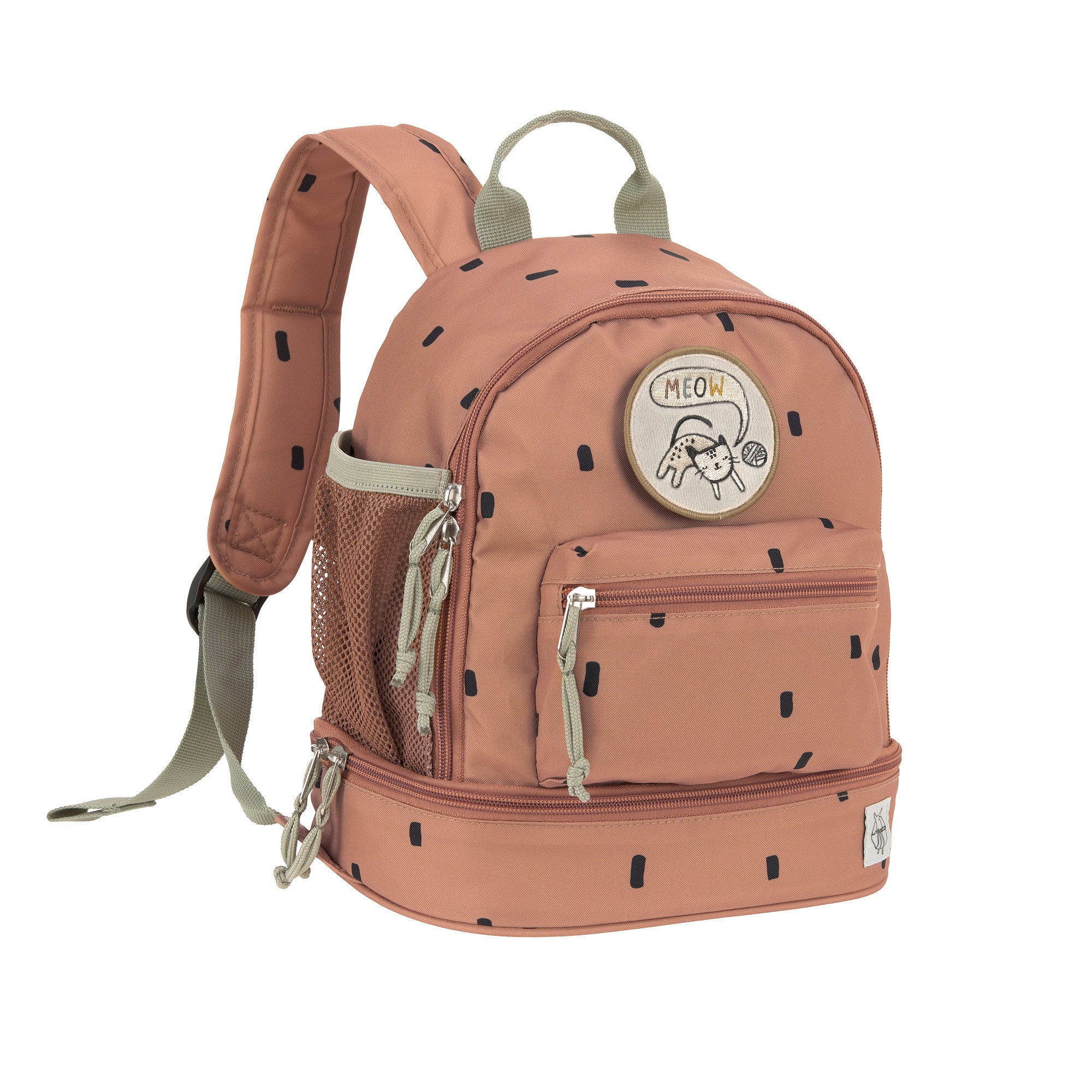 Lässig "Kindergartenrucksack Mini - Happy Prints" Karamell