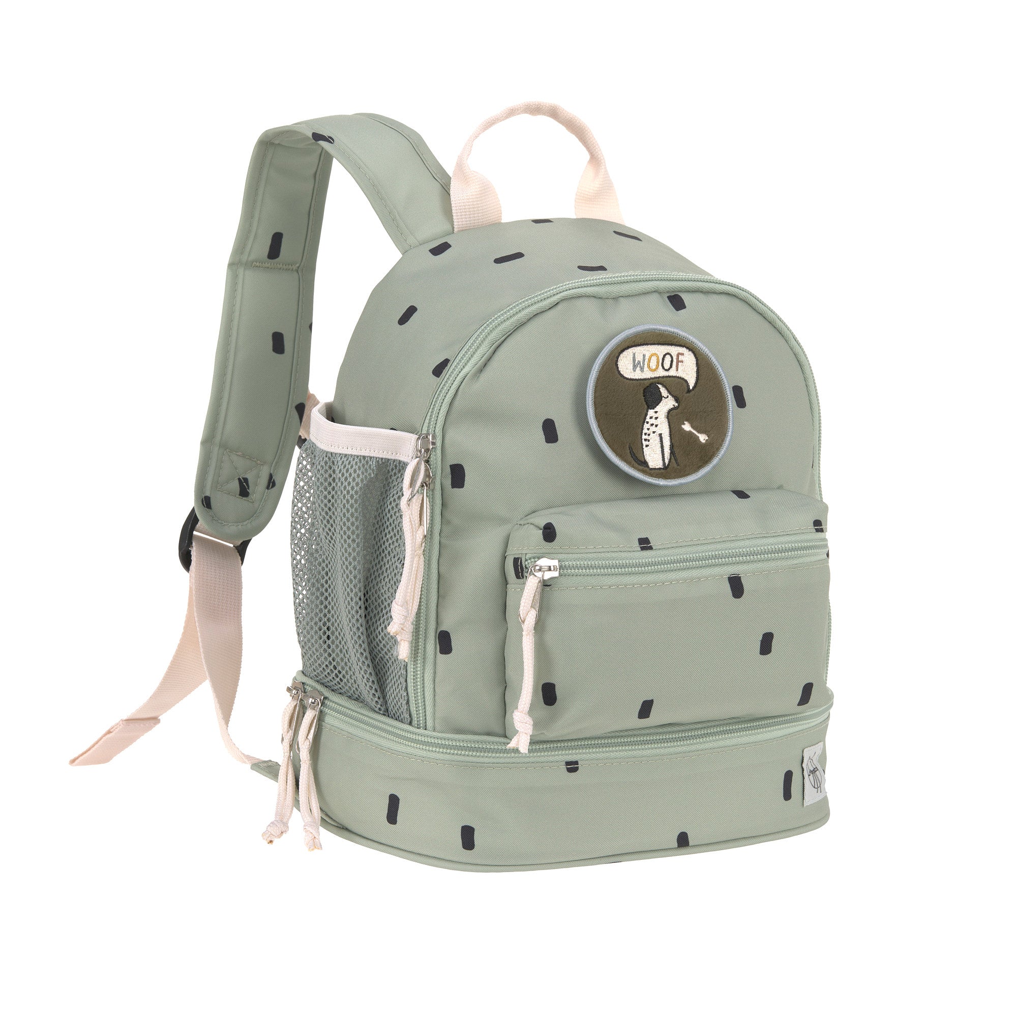 Lässig "Kindergartenrucksack Mini - Happy Prints" Oliv