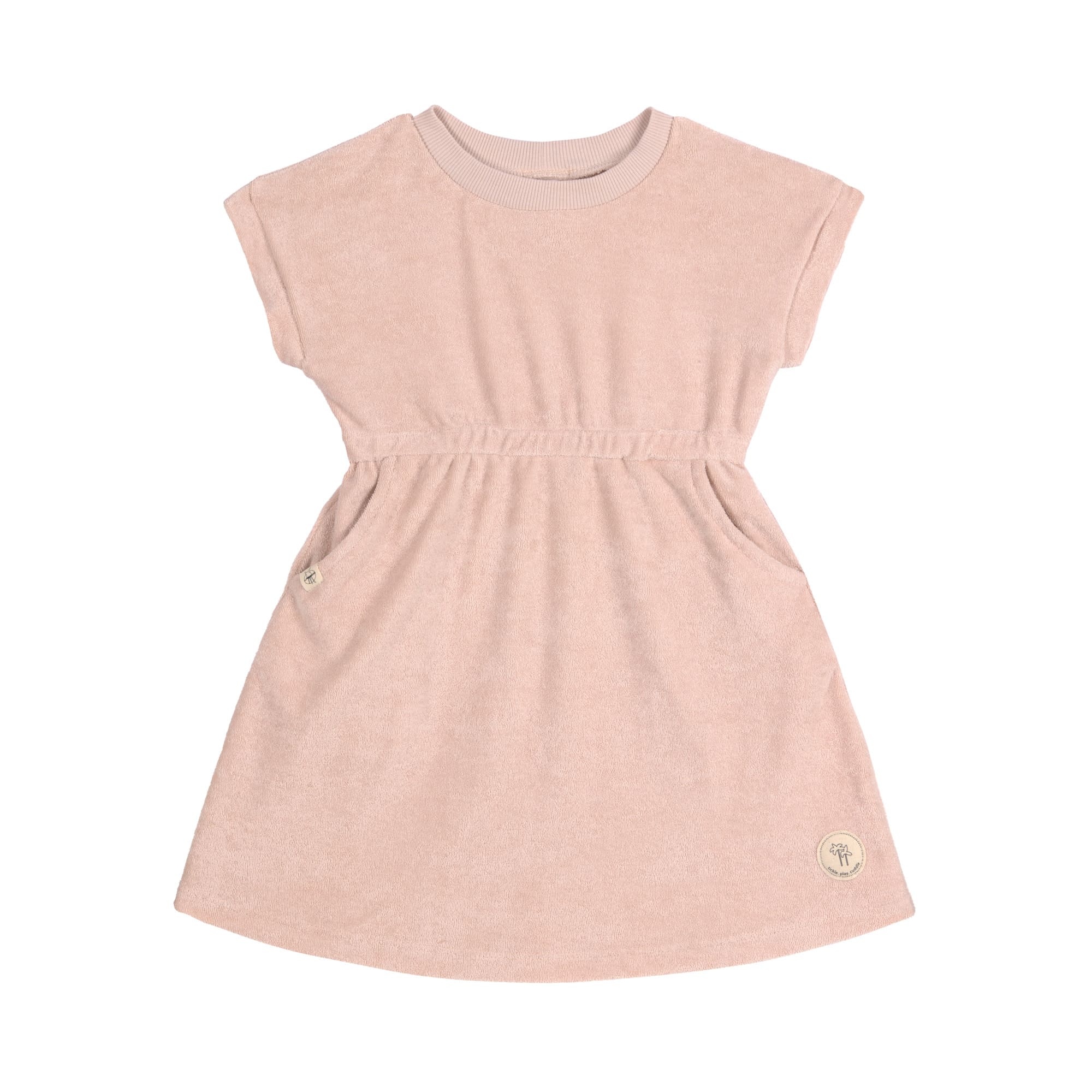 Lässig "Frottee Kleid Kinder" Rosa