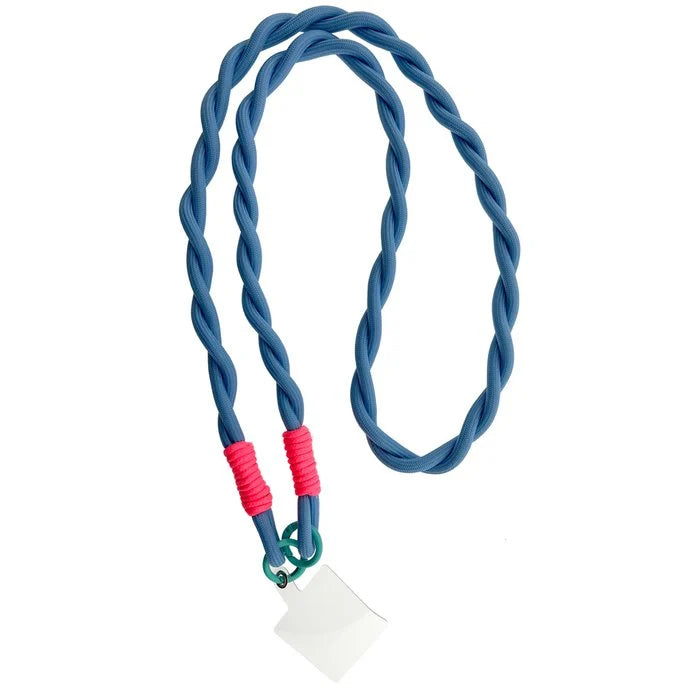 Lot83 Telefonkordel "Seil" Blau/Weiß