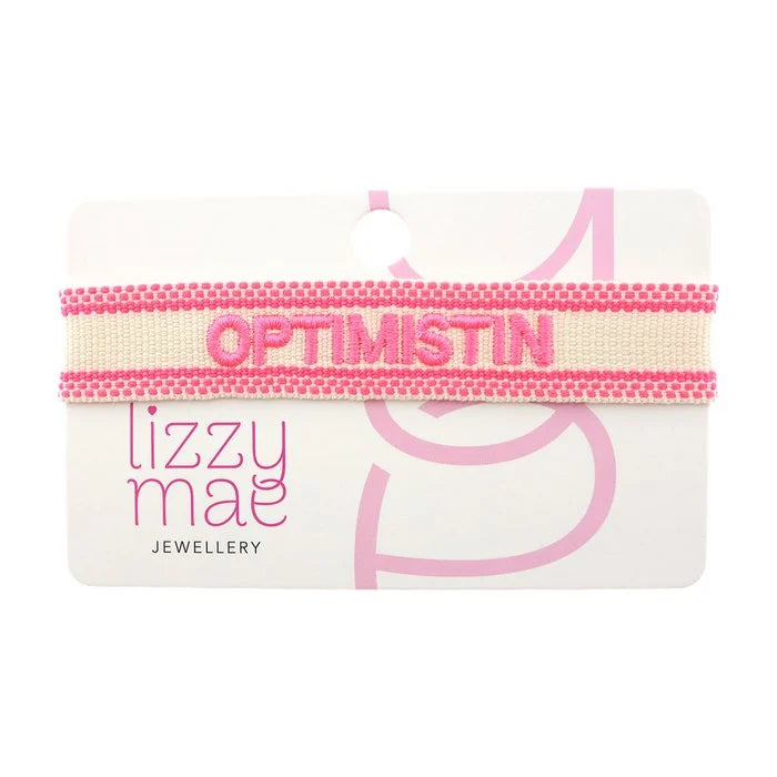 Lot83 Armband "Optimistin" Beige/Pink