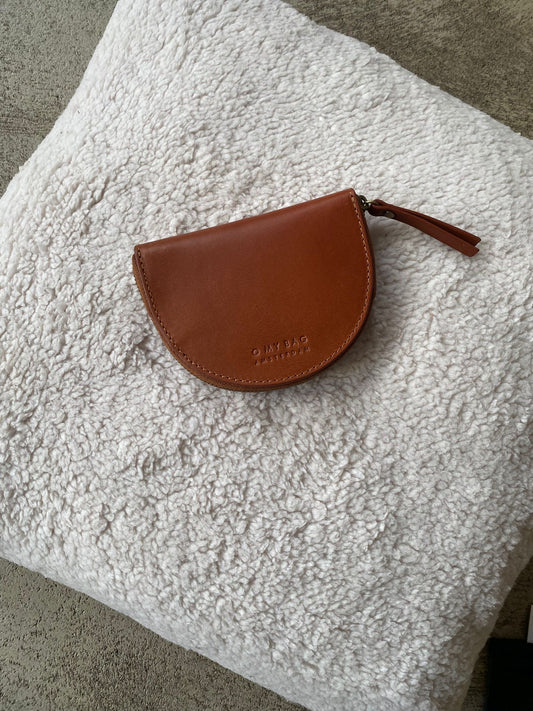 O MY BAG Laura Coin Purse - Cognac Classic Leather