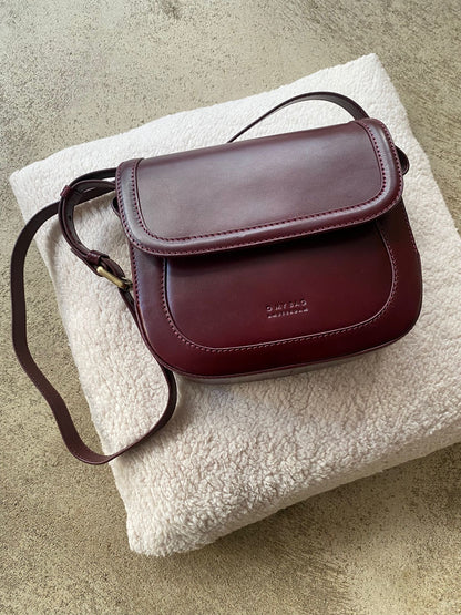 O MY BAG - Nina - Dunkelkirsche Klassisches Leder: Klassisches Leder / Kleine / Dunkle Kirsche