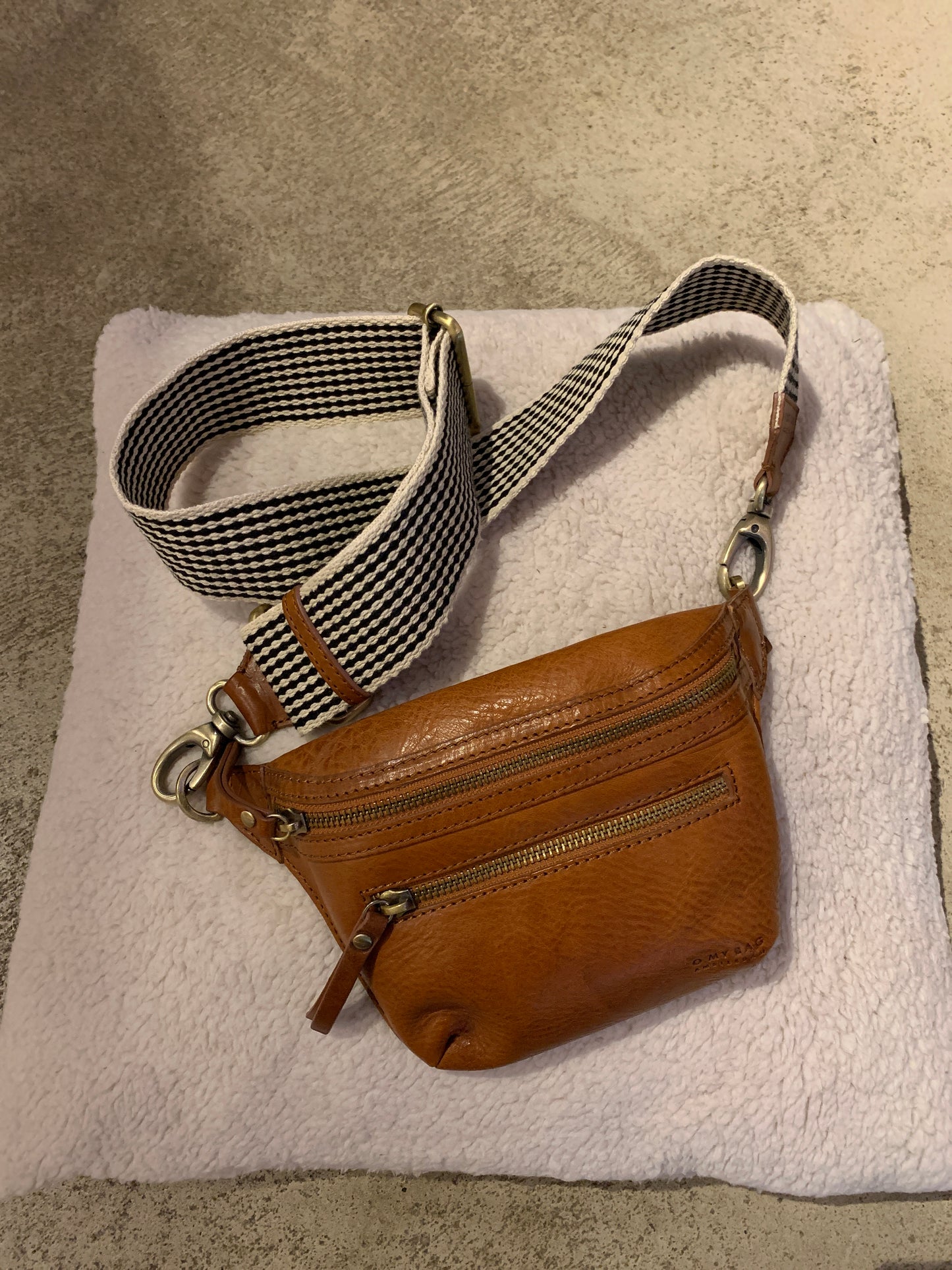 O MY BAG - Beck's Gürteltasche - Cognac Stromboli Leder