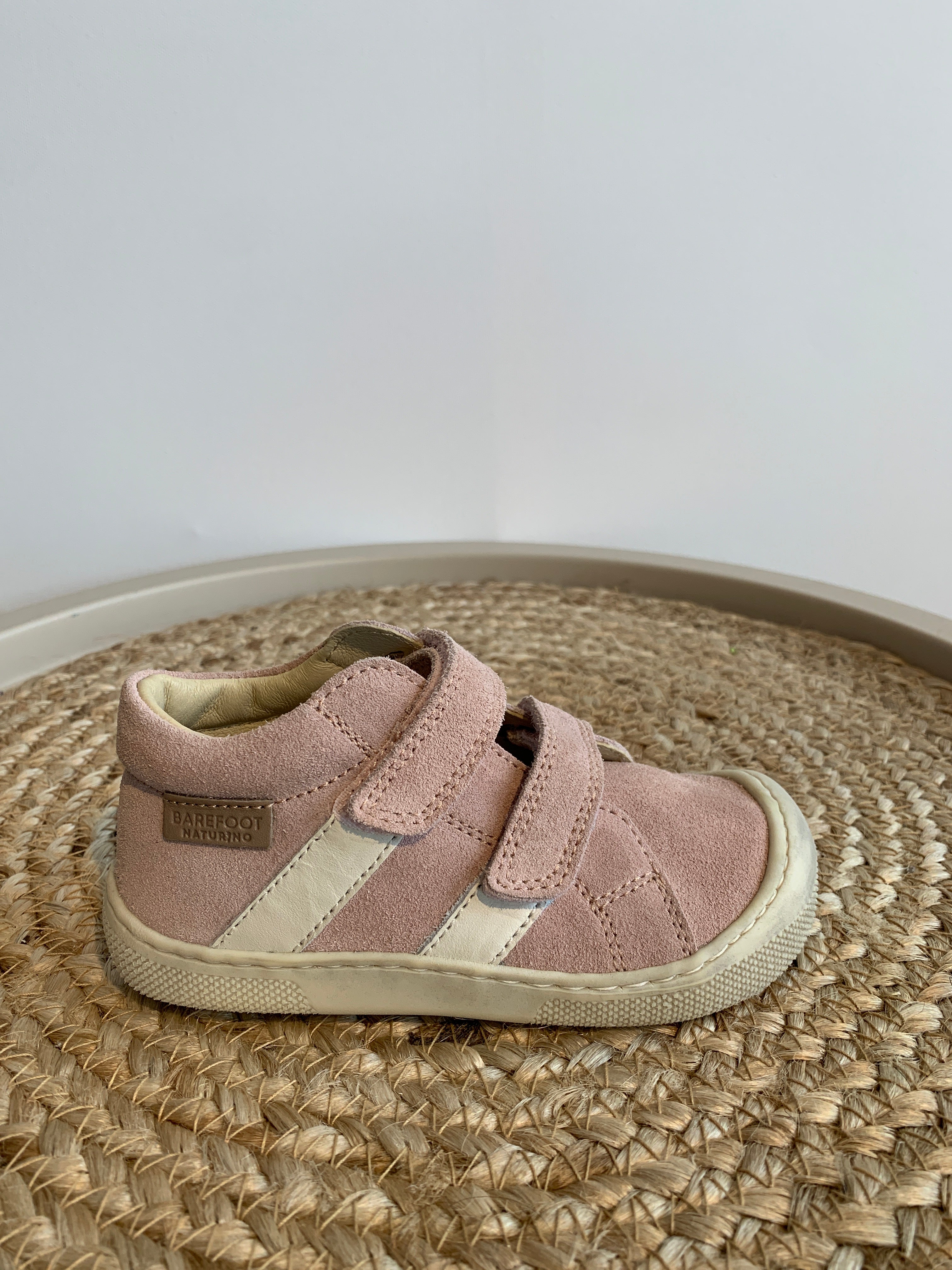 BAREFOOT SABBY VL SUEDE/CALF SOLE BONE PINK-MILK