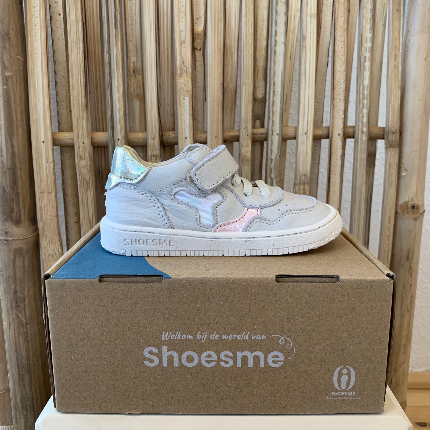 Shoesme "Sneaker" Beige / Gold