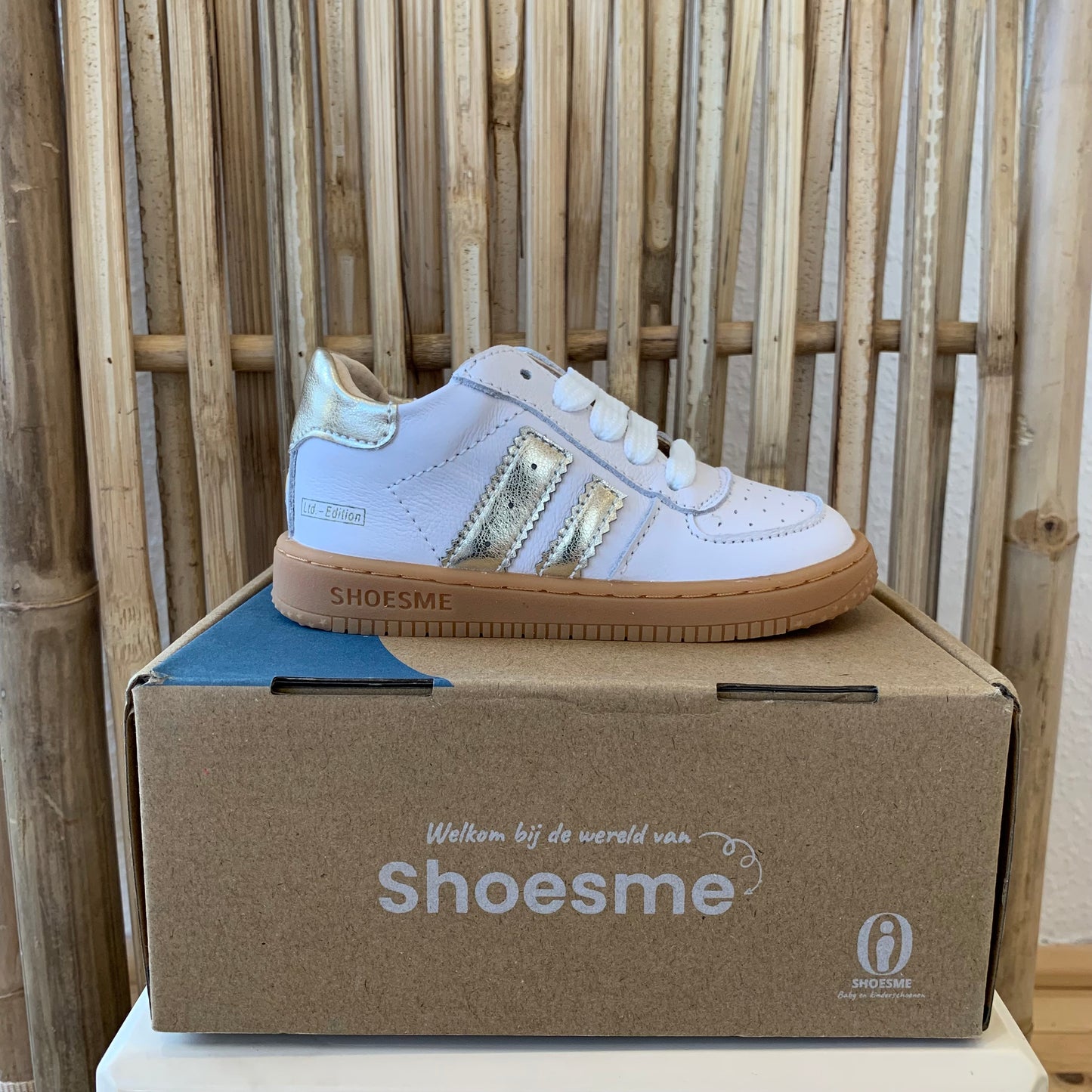 Shoesme "Sneaker" White/ Gold