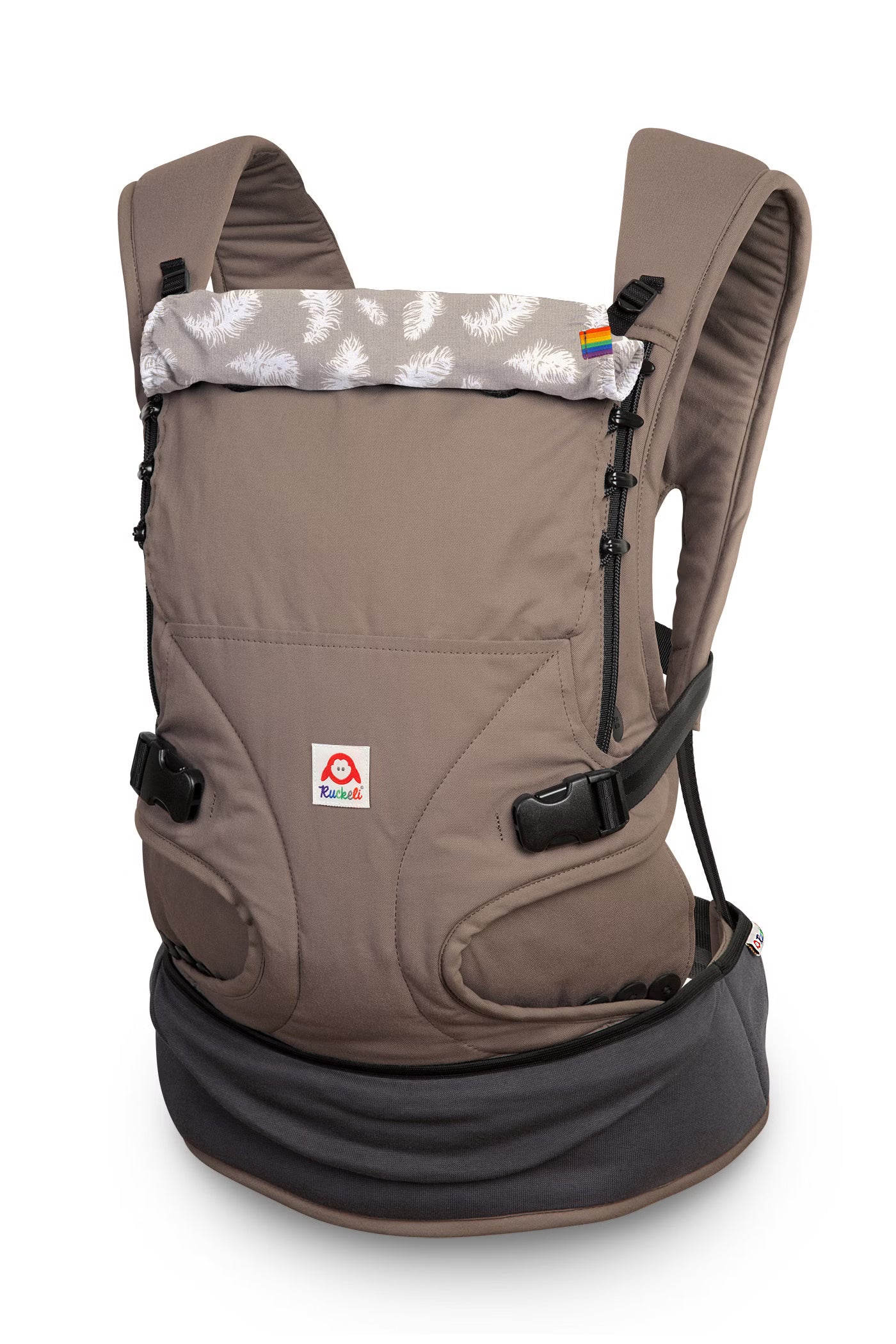 Ruckeli "Babytrage" Light Taupe Feathers