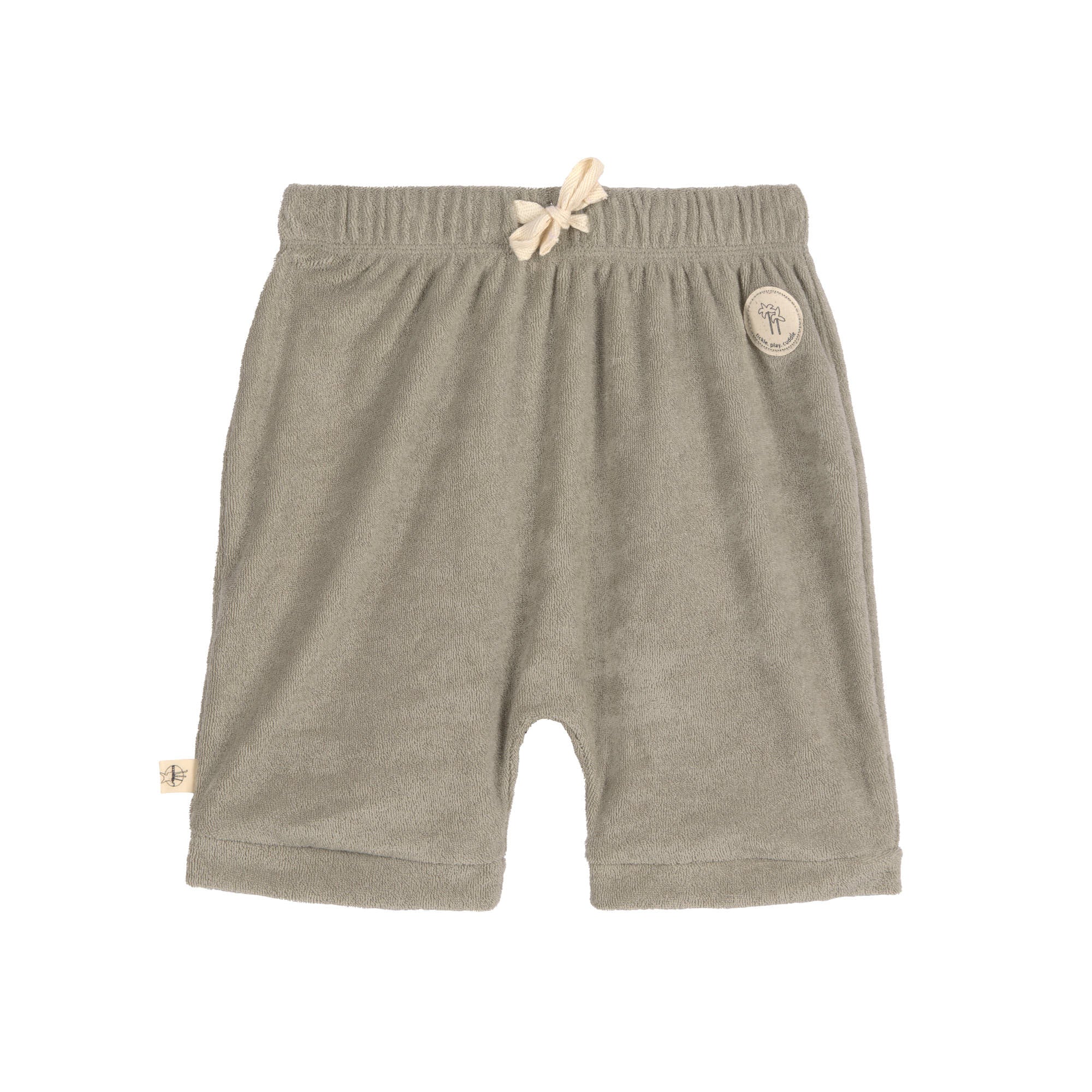 Lässig "Frottee Shorts Kinder" Oliv