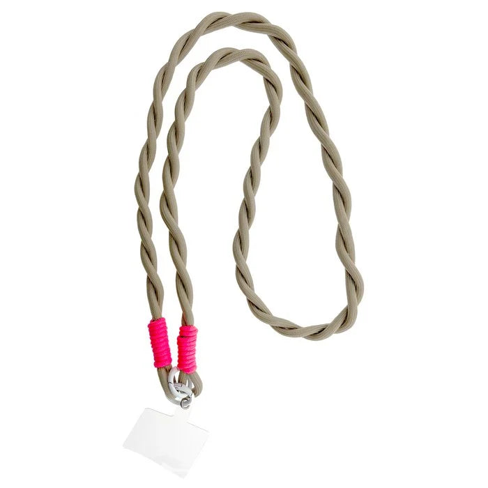 Lot83 Telefonkordel "Seil" Beige/Rosa